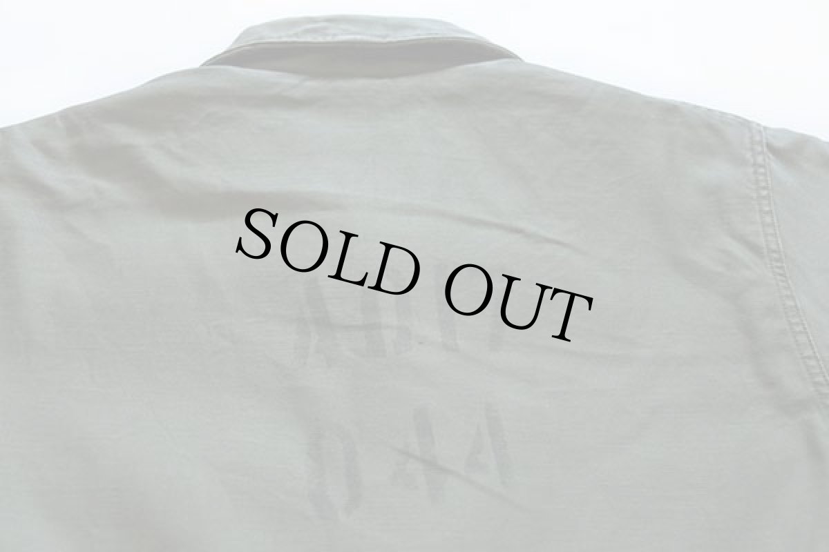 画像3: 60s 米軍 U.S.NAVY A-2 ステンシル デッキジャケット 初期型 オリーブ L (3)