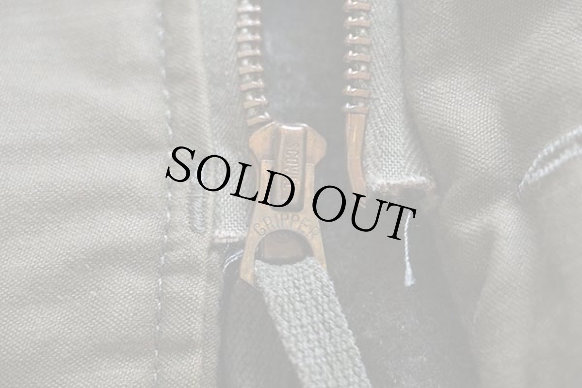 画像6: 70s 米軍 U.S.NAVY A-2 ステンシル デッキジャケット オリーブ M (6)