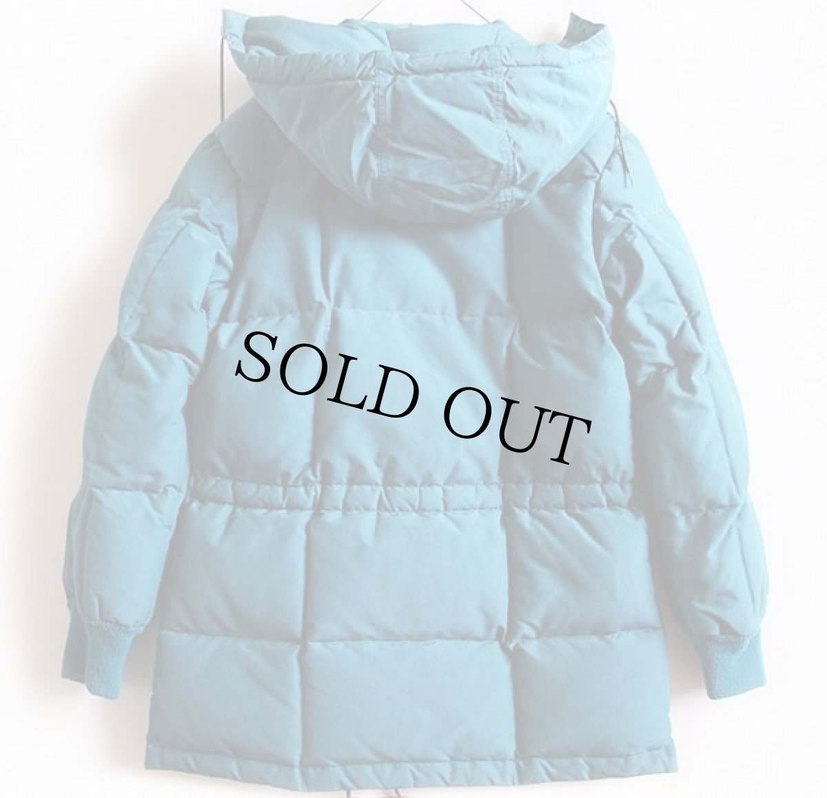 画像2: 80s EddieBauerエディーバウアー カラコラム フード付き ダウンジャケット 青緑★パーカー (2)