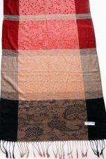 画像2: PASHMINA 切り替え パシュミナ ストール★ショール (2)