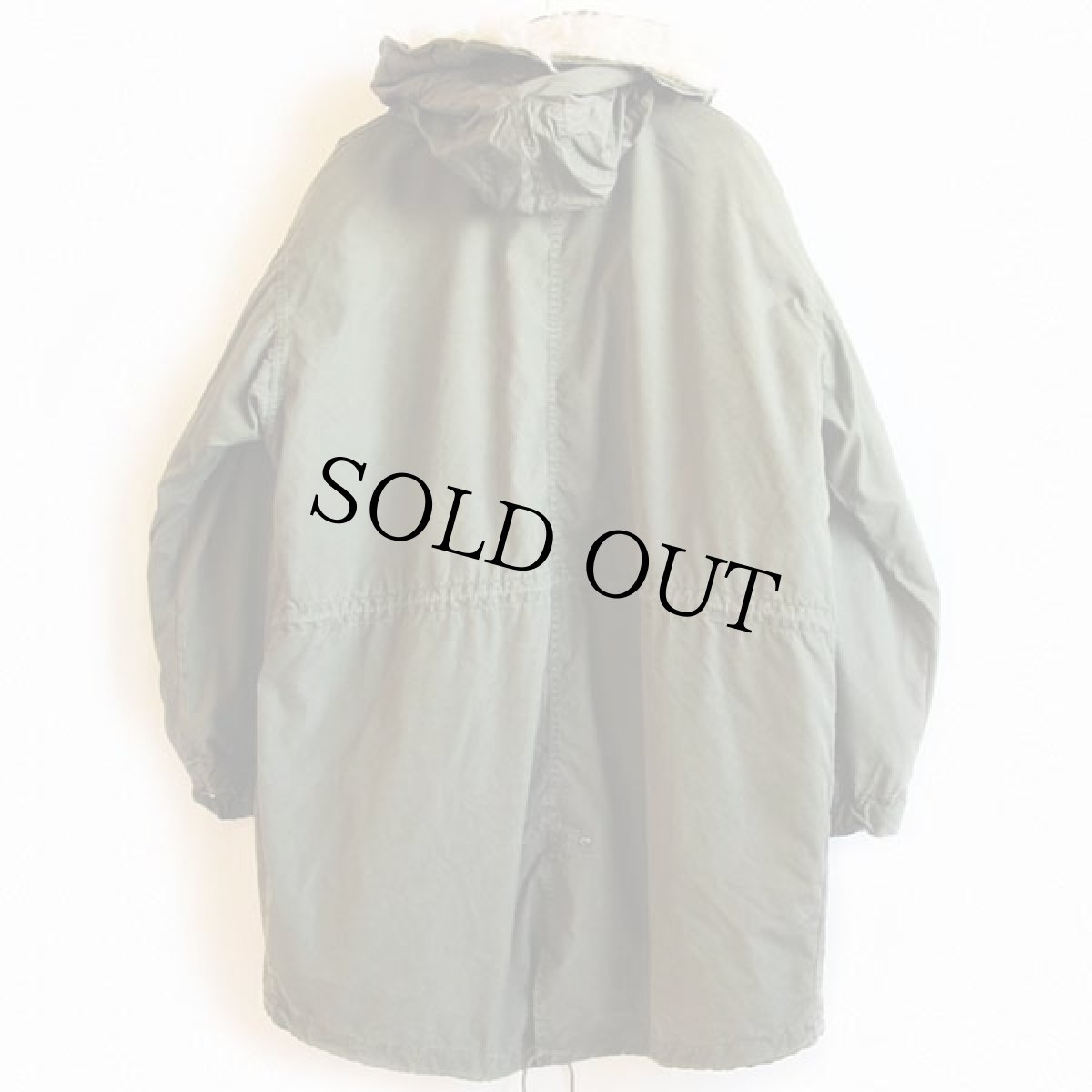 画像2: 70s 米軍 U.S.ARMY キルティングライナー&フード付き M-65 パーカー L★モッズコート フルセット (2)