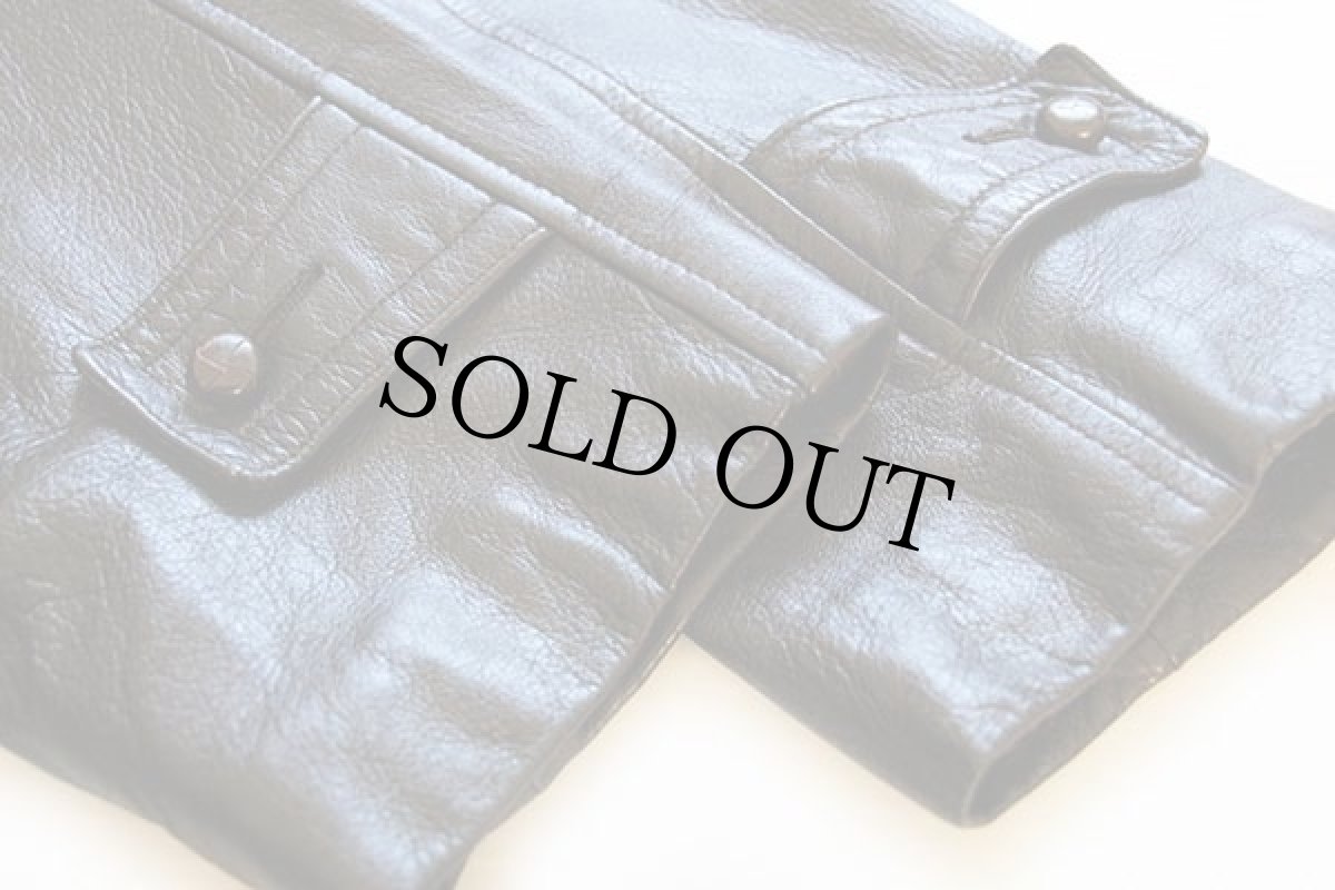 画像8: 70s EddieBauerエディーバウアー BAUER DOWNバウアーダウン ライナー付き ディアスキン レザー ステンカラーコート 焦げ茶 42 (8)