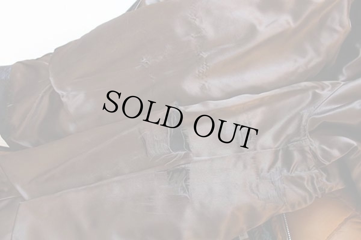 画像10: 70s EddieBauerエディーバウアー BAUER DOWNバウアーダウン ライナー付き ディアスキン レザー ステンカラーコート 焦げ茶 42 (10)