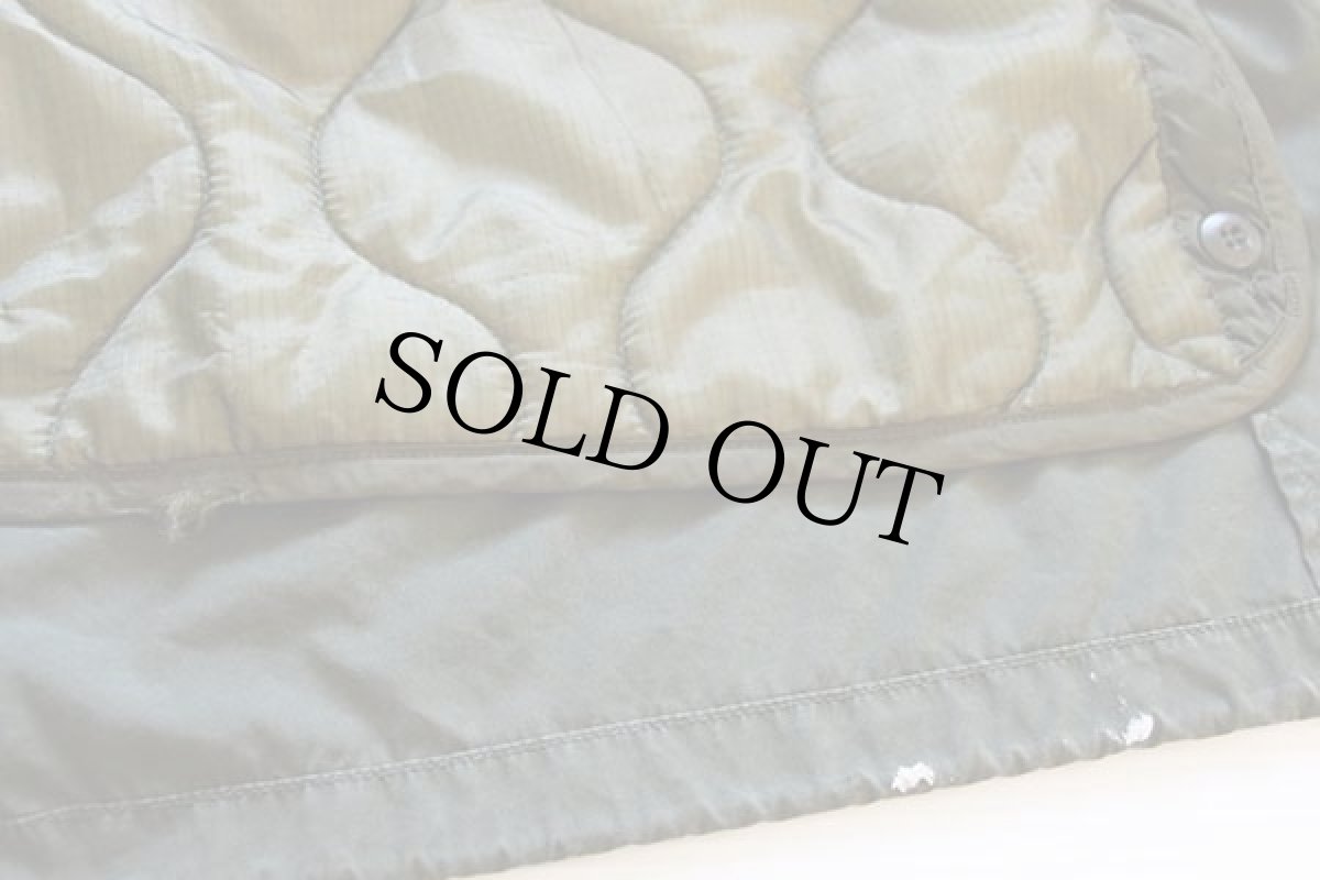 画像8: 70s 米軍 U.S.ARMY キルティングライナー&フード付き M-65 パーカー L★モッズコート フルセット (8)