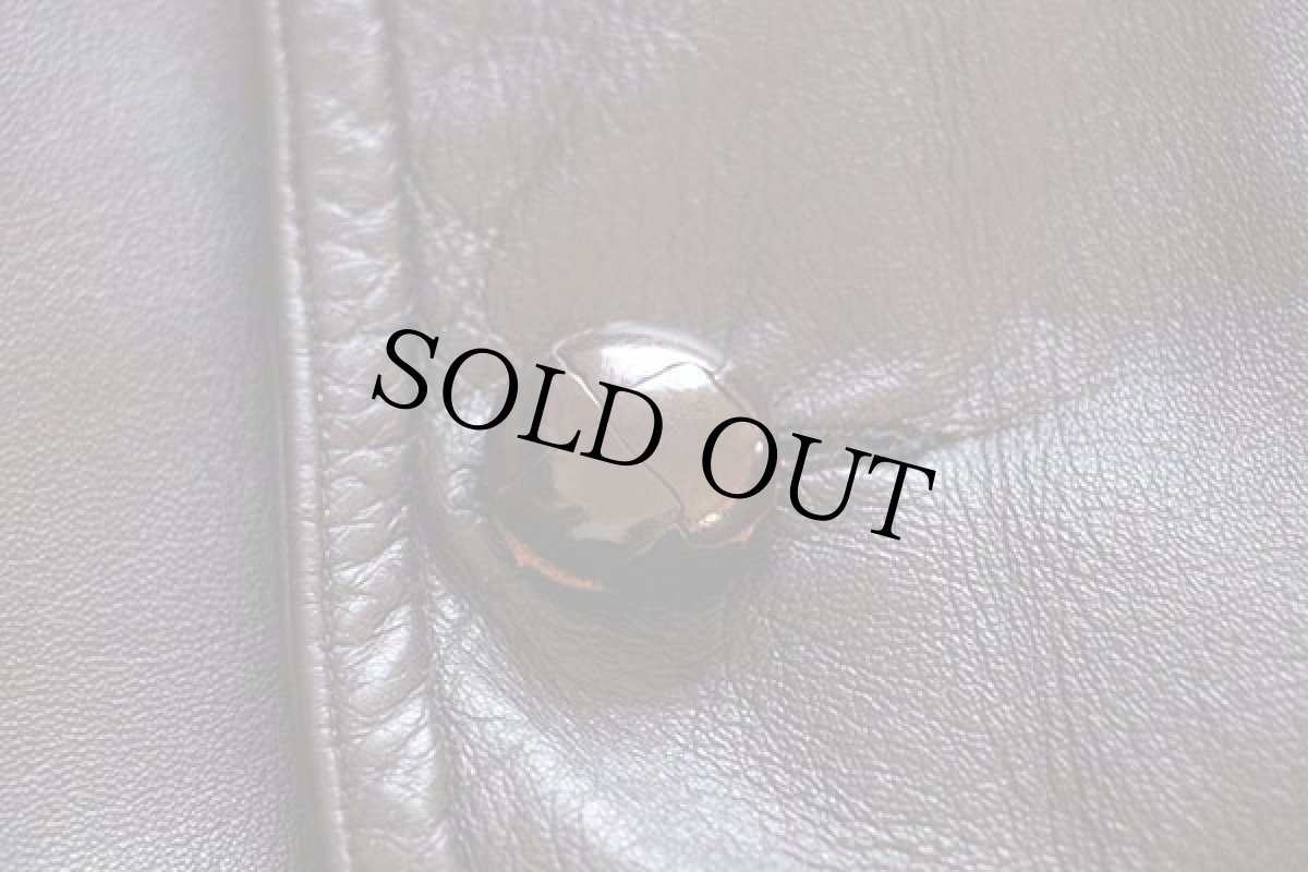 画像7: 70s EddieBauerエディーバウアー BAUER DOWNバウアーダウン ライナー付き ディアスキン レザー ステンカラーコート 焦げ茶 42 (7)