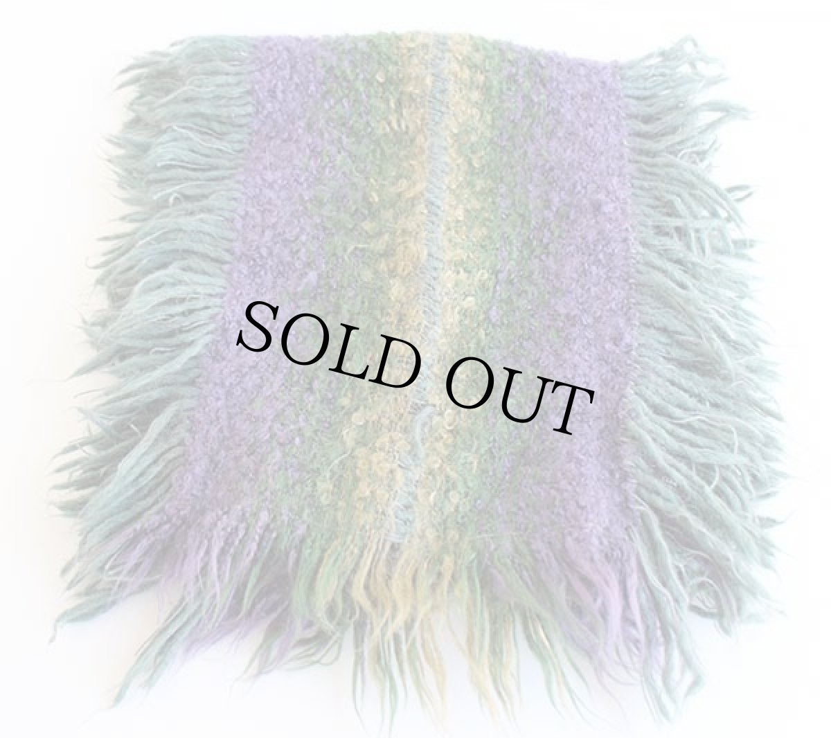 画像2: フランス製 Jacques d'Albry モヘヤ パイル マフラー (2)