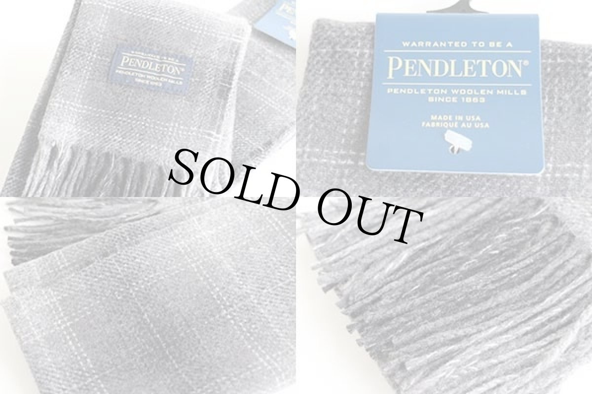 画像4: 未使用★USA製 PENDLETONペンドルトン オンブレチェック ウール マフラー (4)