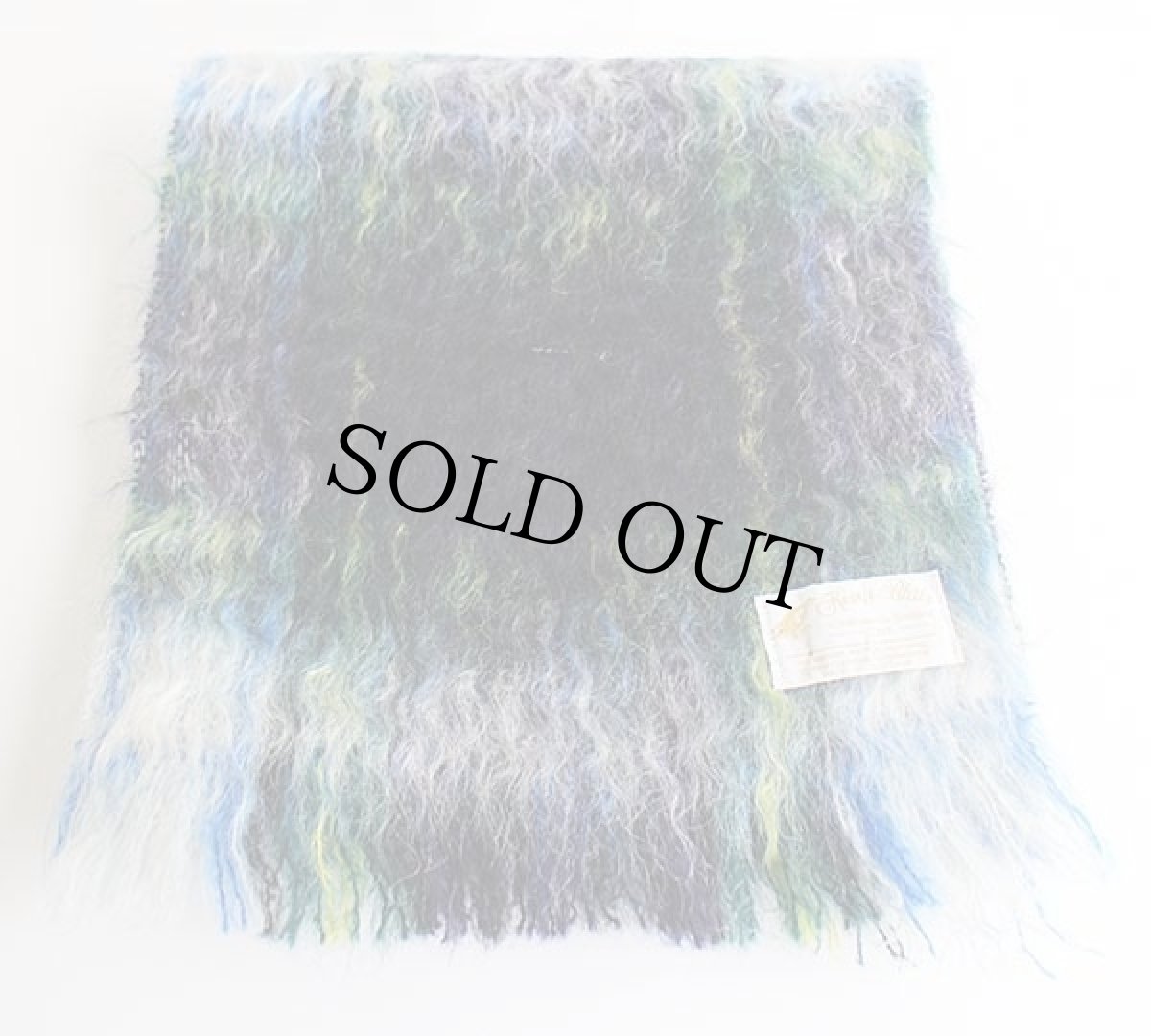 画像2: スコットランド製 Kemp Blair タータンチェック モヘヤ パイル マフラー (2)