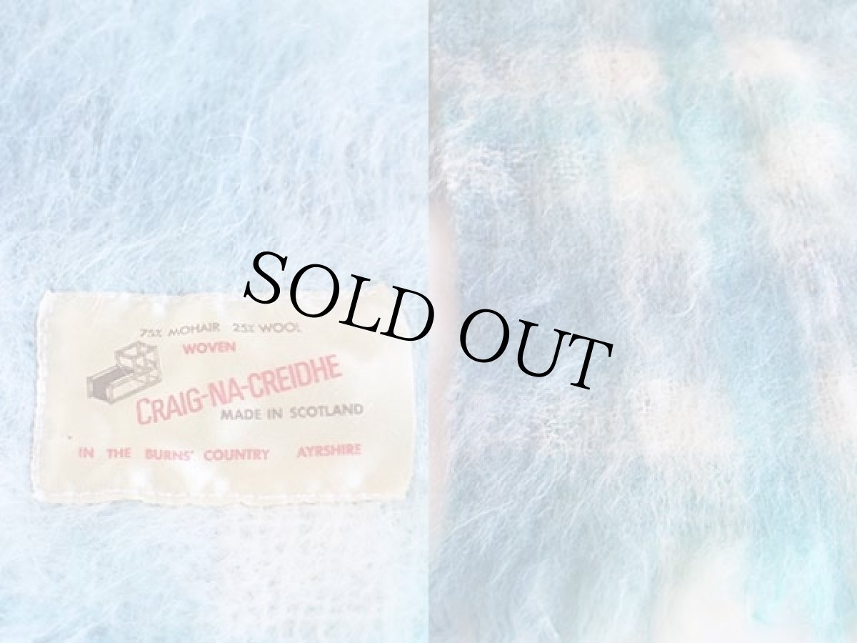 画像3: スコットランド製 CRAIG-NA-CREIDHE チェック モヘヤ パイル マフラー★B (3)