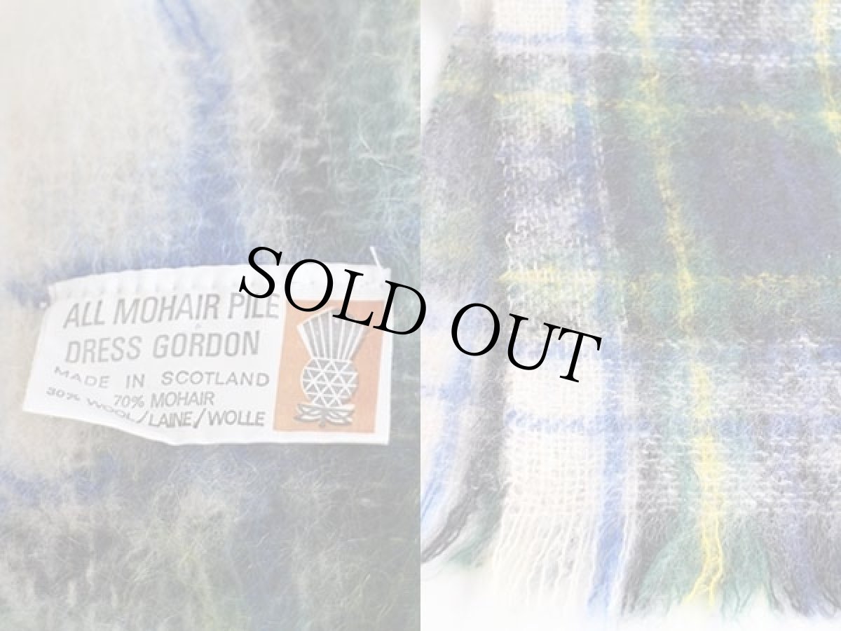 画像3: スコットランド製 DRESS GORDON タータンチェック モヘヤ パイル マフラー (3)