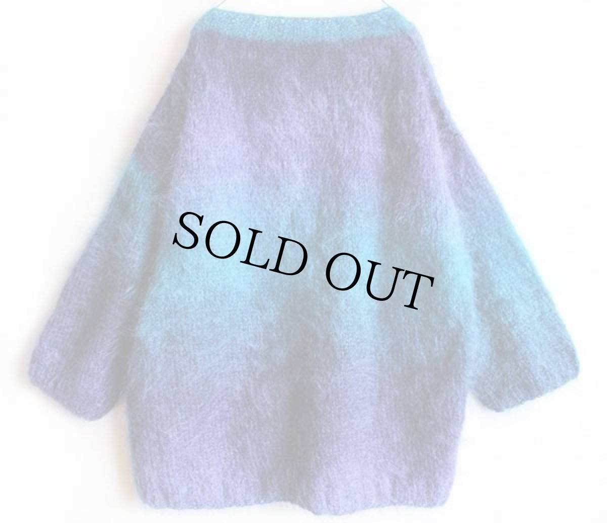 画像2: UNKNOWN グラデーション モヘヤ ニット セーター (2)