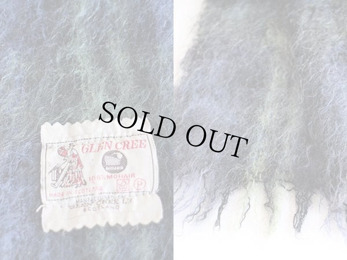 画像3: 60s スコットランド製 GLEN CREE タータンチェック モヘヤ パイル マフラー (3)