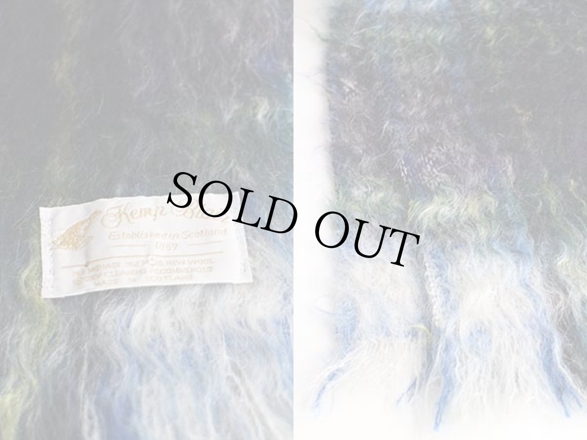 画像3: スコットランド製 Kemp Blair タータンチェック モヘヤ パイル マフラー (3)