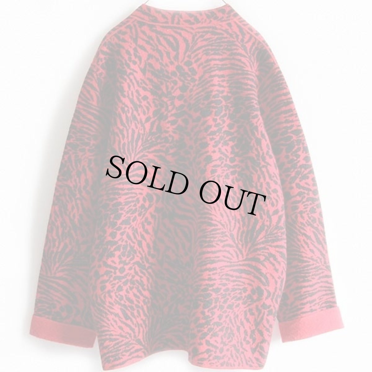 画像2: UNKNOWN タイガー柄 リバーシブル ボイルドウール ジャケット 赤×黒 ユニセックス (2)