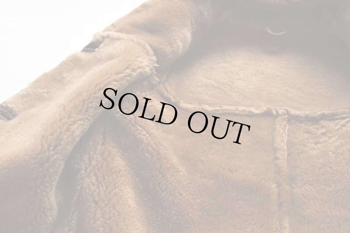 画像5: JANTON リアル ムートンコート ブラウン (5)