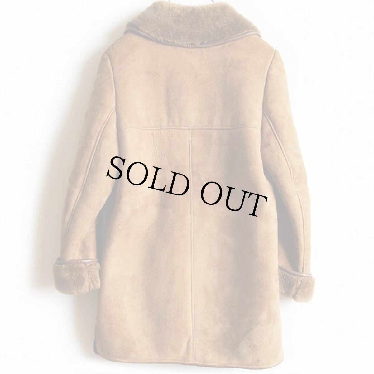 画像2: JANTON リアル ムートンコート ブラウン (2)