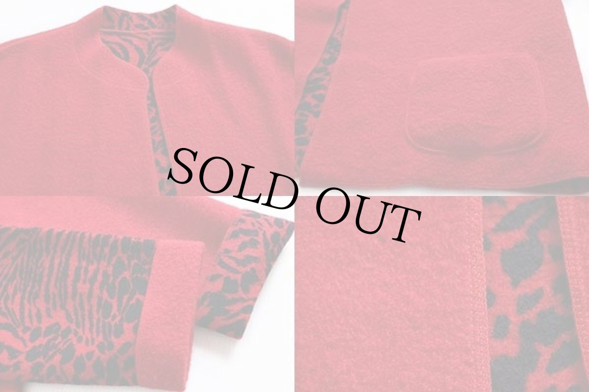 画像6: UNKNOWN タイガー柄 リバーシブル ボイルドウール ジャケット 赤×黒 ユニセックス (6)