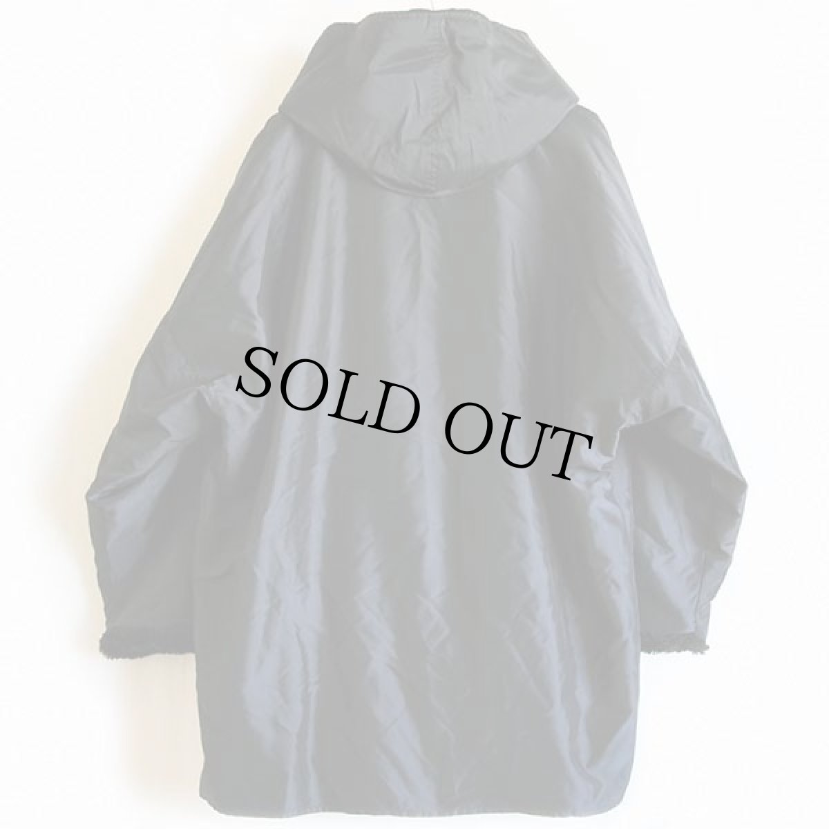 画像2: USA製 XOE NEW YORK ボアライナー ナイロンコート 黒 (2)