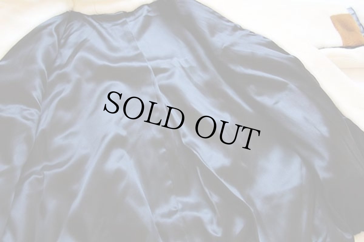 画像5: 80s USA製 Hillmoor NEW YORK パネル切り替え ドルマンスリーブ フェイクファーコート 白 12 (5)