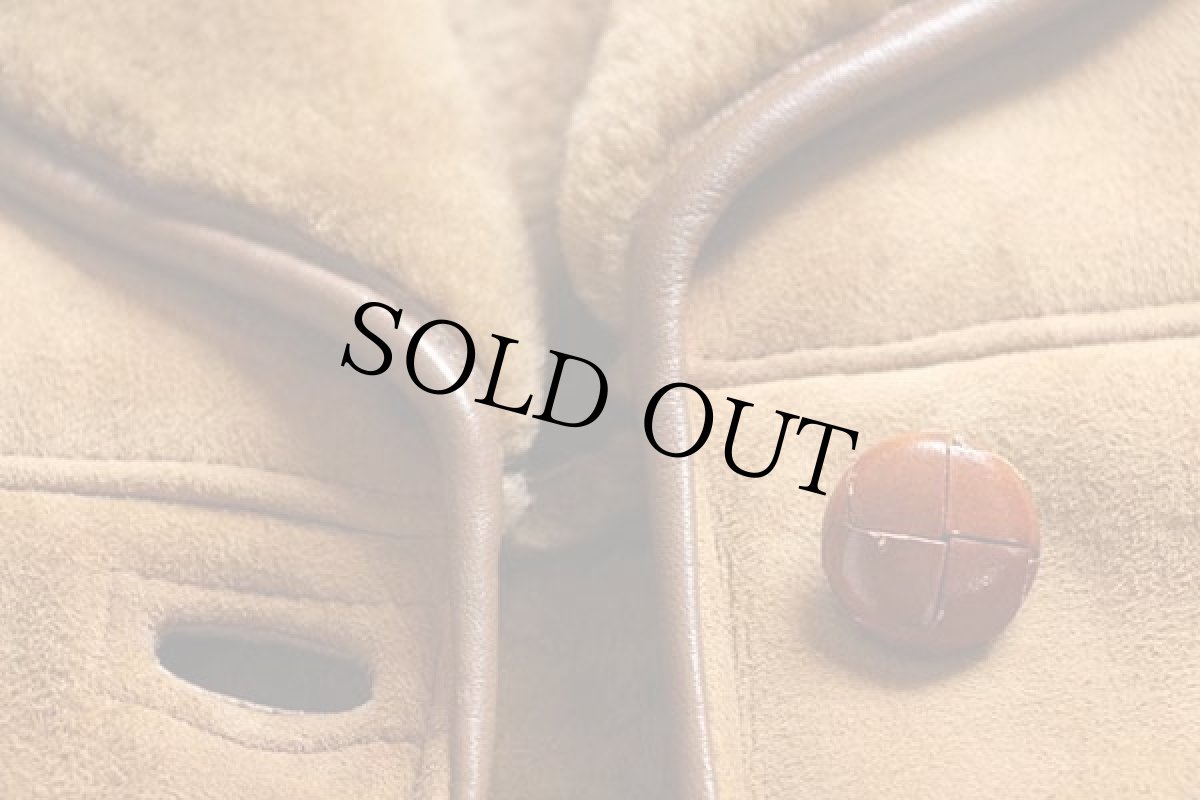 画像7: JANTON リアル ムートンコート ブラウン (7)