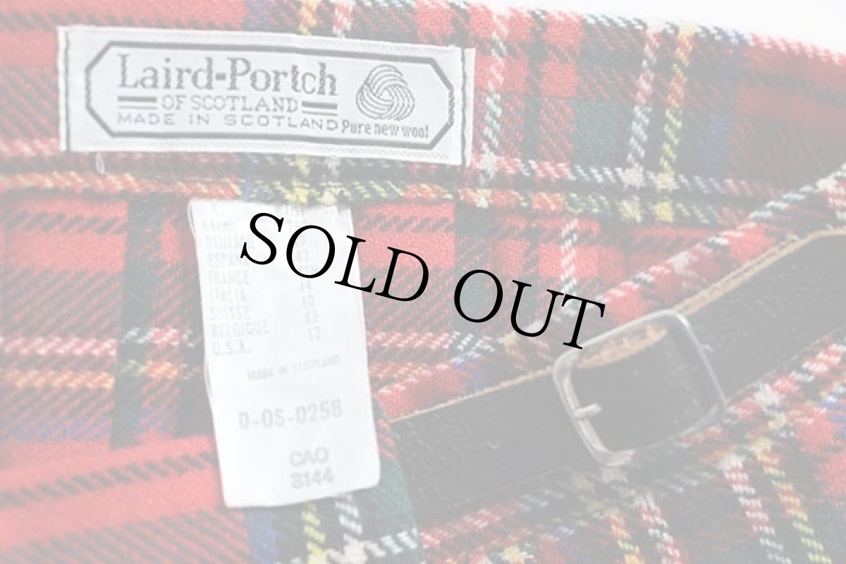 画像3: スコットランド製 Laird-Portch タータンチェック ウール キルトスカート 12 (3)
