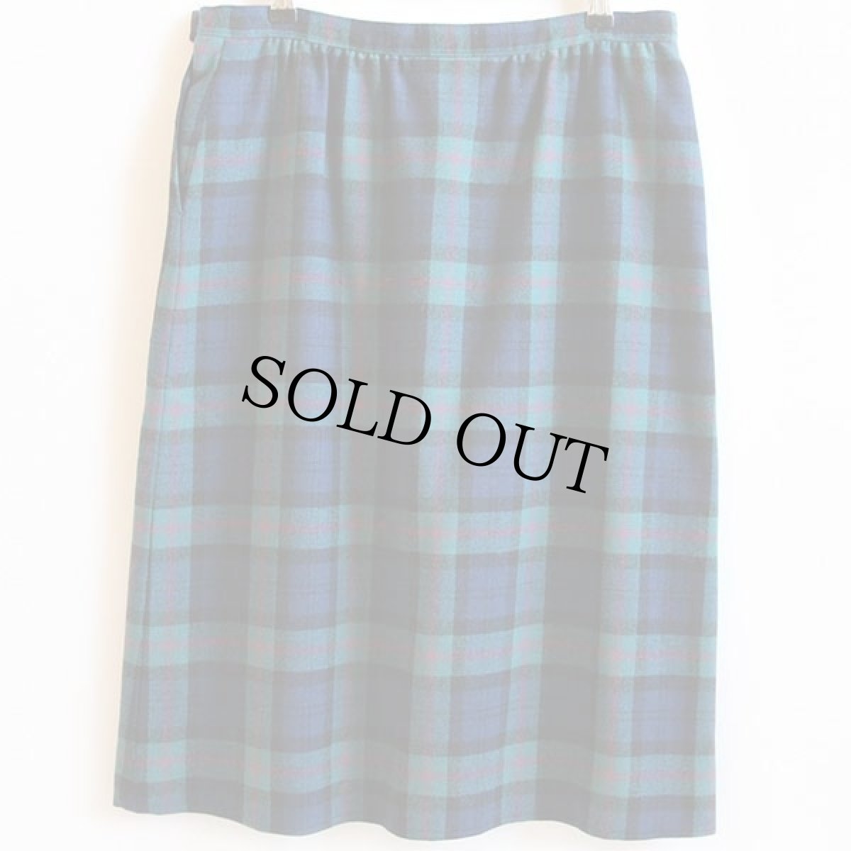 画像2: 70s USA製 PENDLETONペンドルトン タータンチェック ウールスカート 16★A (2)