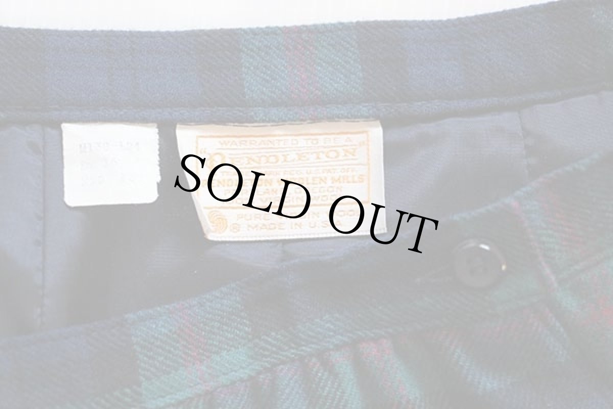 画像3: 70s USA製 PENDLETONペンドルトン タータンチェック ウールスカート 16★A (3)