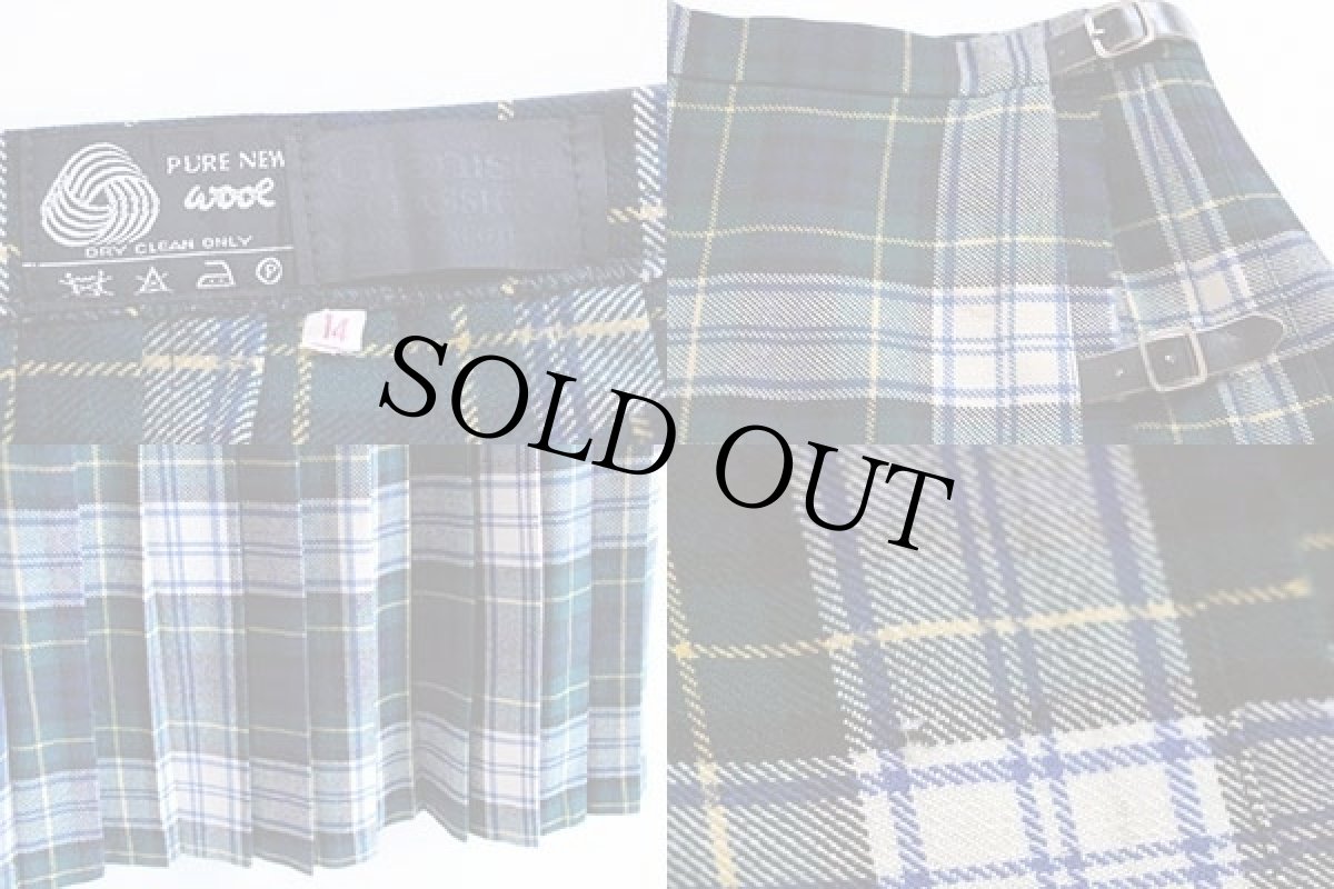 画像3: スコットランド製 Glenisla CLASSICS タータンチェック ウール キルトスカート 14 (3)