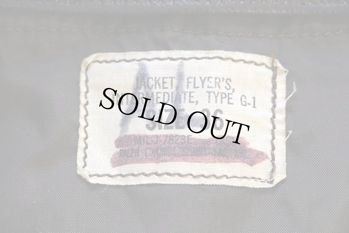 画像4: 70s 米軍 U.S.NAVY G-1 フライト レザージャケット 36 (4)