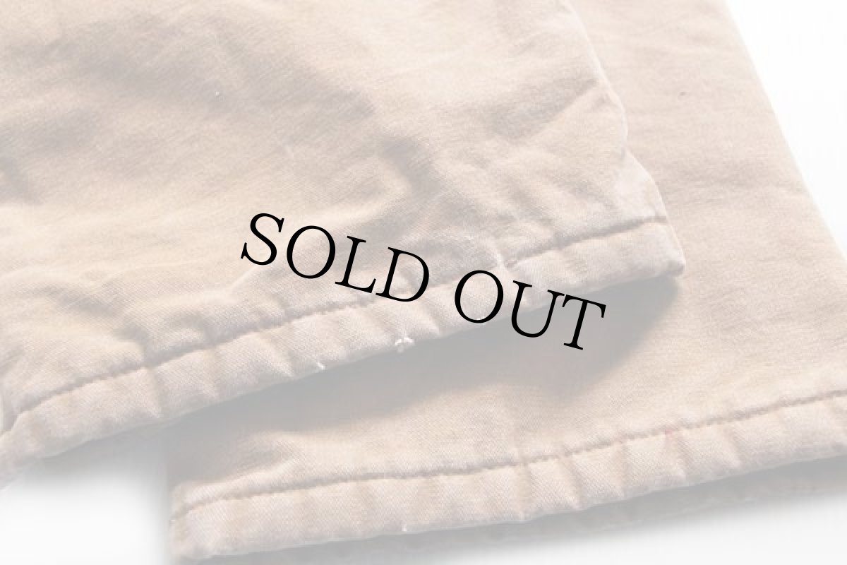 画像8: 00s USA製 carharttカーハート キルティングライナー ダック地 ダブルニー オーバーオール 茶 w32 L32 (8)