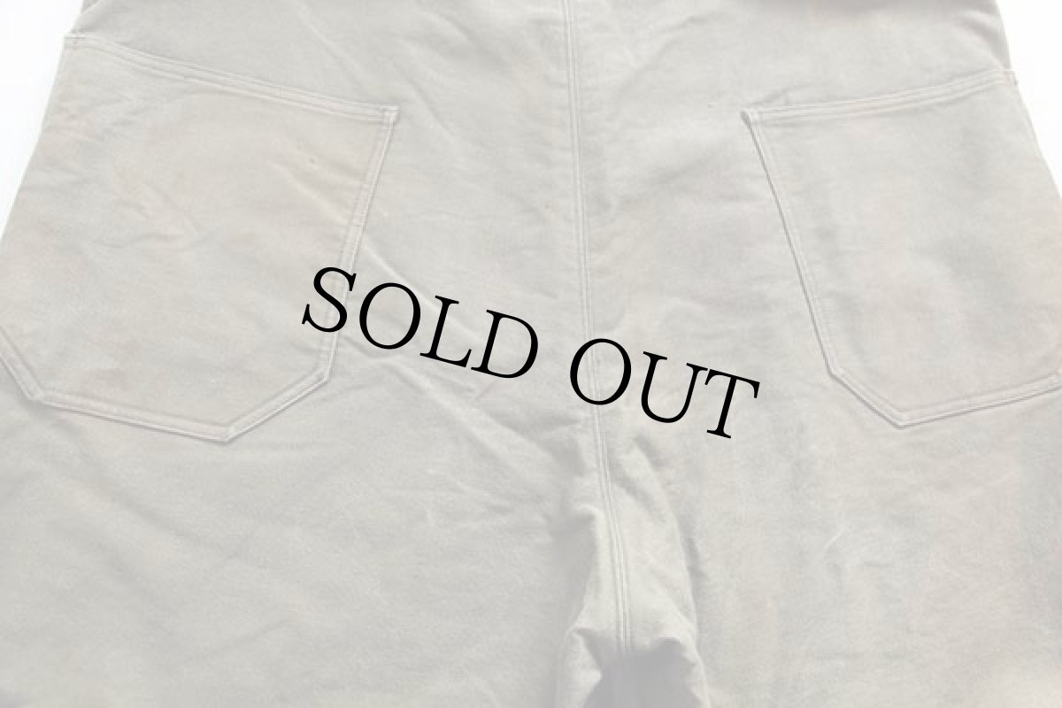 画像8: 40s 米軍 U.S.NAVY N-1 デッキパンツ オリーブドラブ M★オーバーオール (8)