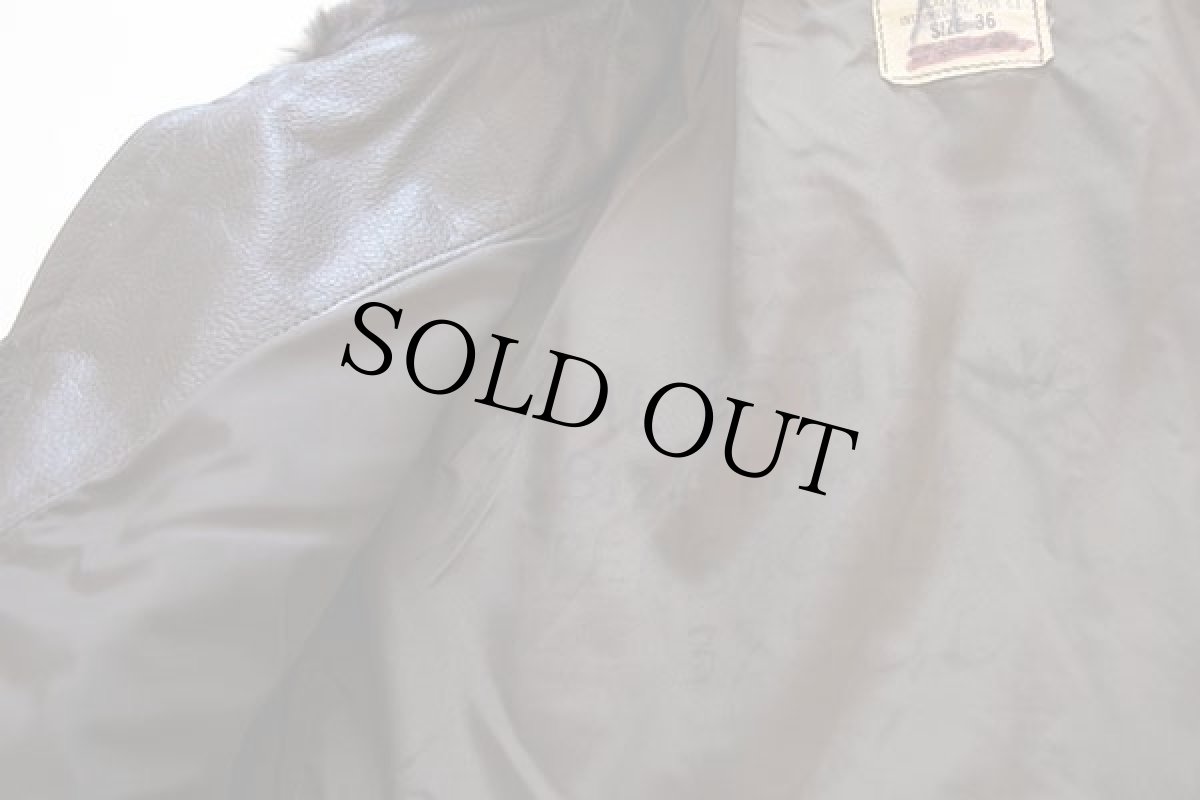 画像6: 70s 米軍 U.S.NAVY G-1 フライト レザージャケット 36 (6)