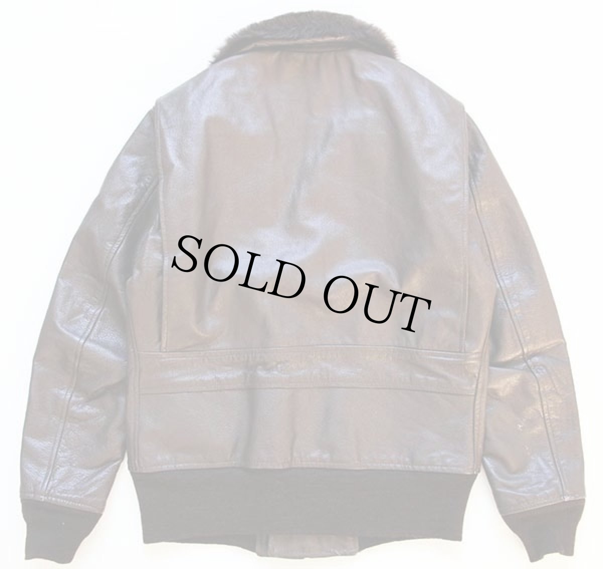 画像2: 70s 米軍 U.S.NAVY G-1 フライト レザージャケット 36 (2)