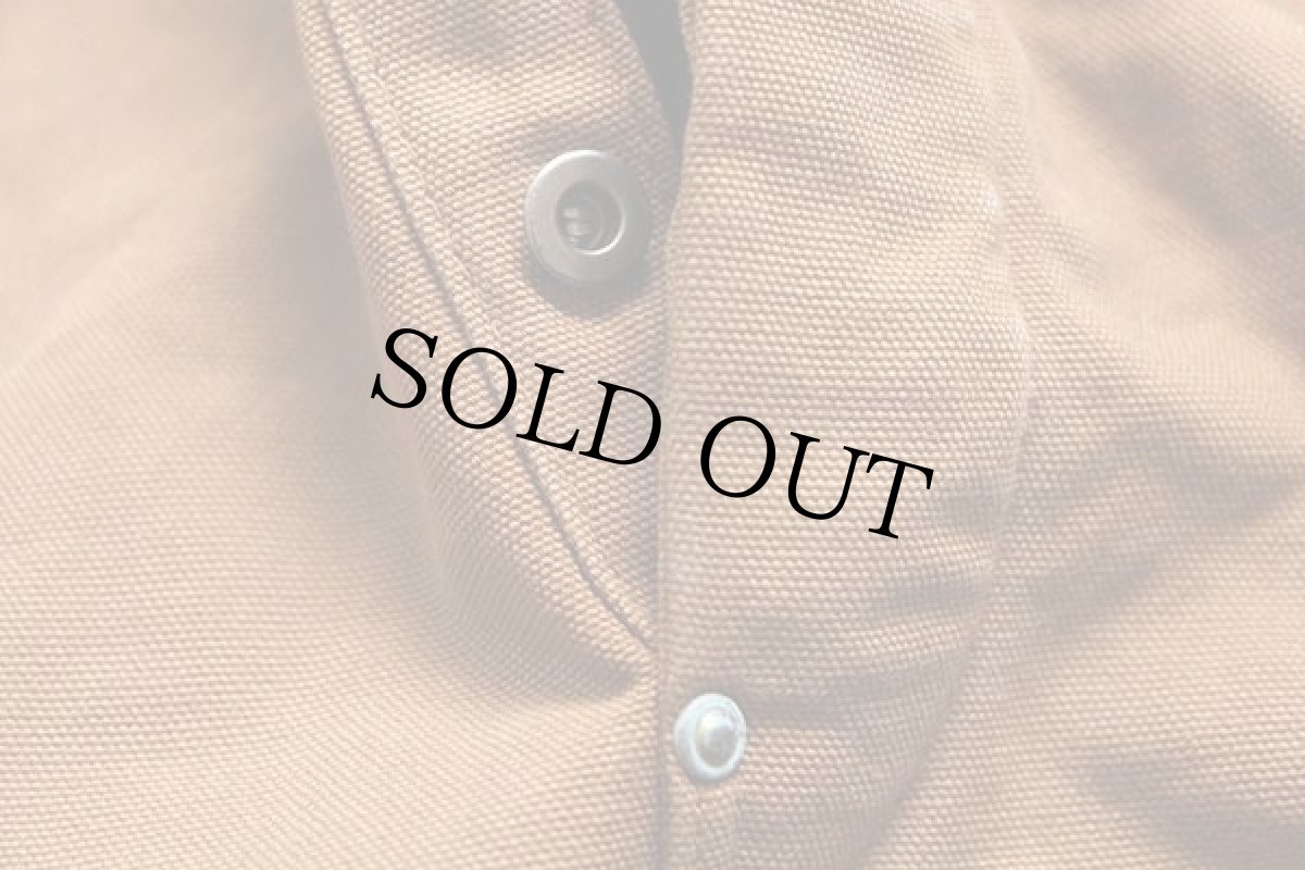 画像6: 90s USA製 carharttカーハート キルティングライナー ダック地 ダブルニー オーバーオール 茶 w44 L28 (6)