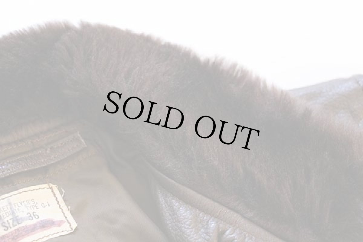 画像7: 70s 米軍 U.S.NAVY G-1 フライト レザージャケット 36 (7)