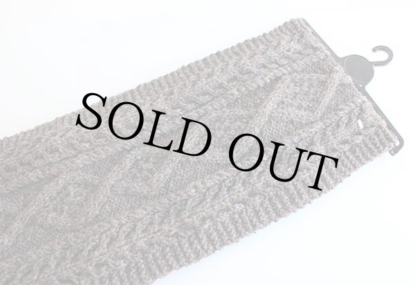 デッドストック☆90s UNKNOWN ケーブル編み ウール ハンドニット