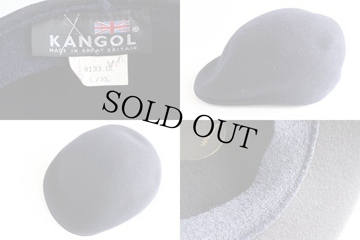 画像4: 英国製 KANGOLカンゴール ウール フェルト ハンチング 紺 L XL (4)