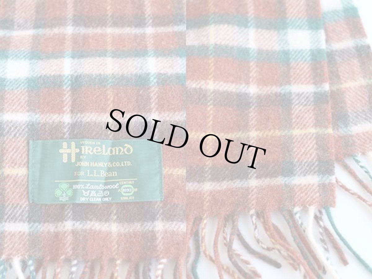 画像3: アイルランド製 JOHN HANLY FOR L.L.Bean タータンチェック ウール マフラー (3)