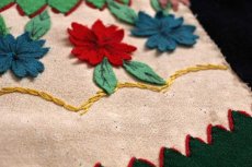 画像8: 50s メキシコ製 Garcia Leal ハンドメイド 刺繍入り メキシカン ウールジャケット 赤 (8)