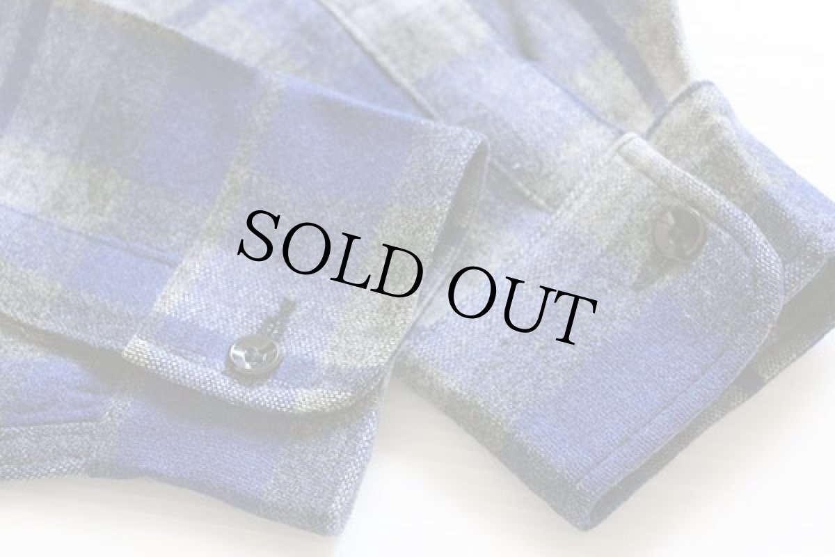 画像6: 50s 5 Brotherファイブブラザー チェック マチ付き ウールシャツ (6)