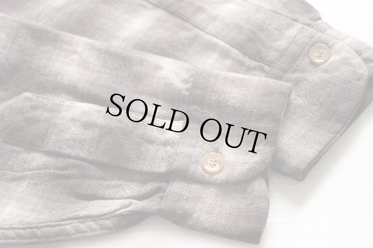 画像6: 50s PENDLETONペンドルトン オンブレチェック ウール オープンカラーシャツ M (6)