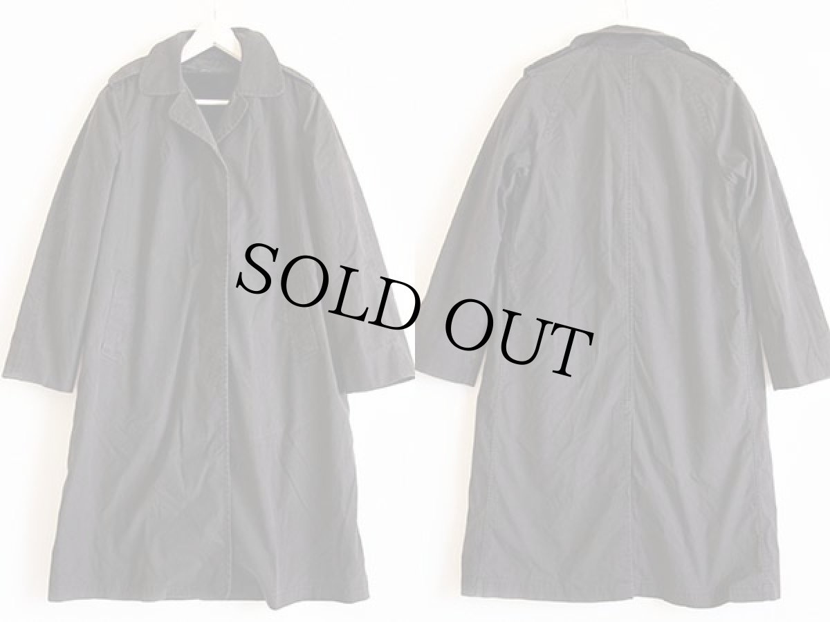 画像2: 70s 米軍 U.S.NAVY ボアライナー付き レインコート ステンカラーコート 黒 6R★ALPHAアルファ (2)