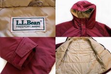 画像3: 80s L.L.Bean 中綿入り マウンテンパーカー バーガンディ (3)