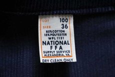 画像5: 70s FFA MINNESOTA チェーン刺繍&ピンズ&パッチ付き コーデュロイ ファーマーズジャケット 紺 36 (5)