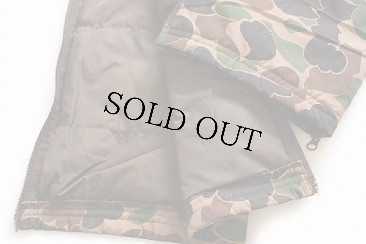 画像6: 80s TROPHY CLUB ダックハンターカモ グースダウン入り ハンティング オーバーオール M (6)