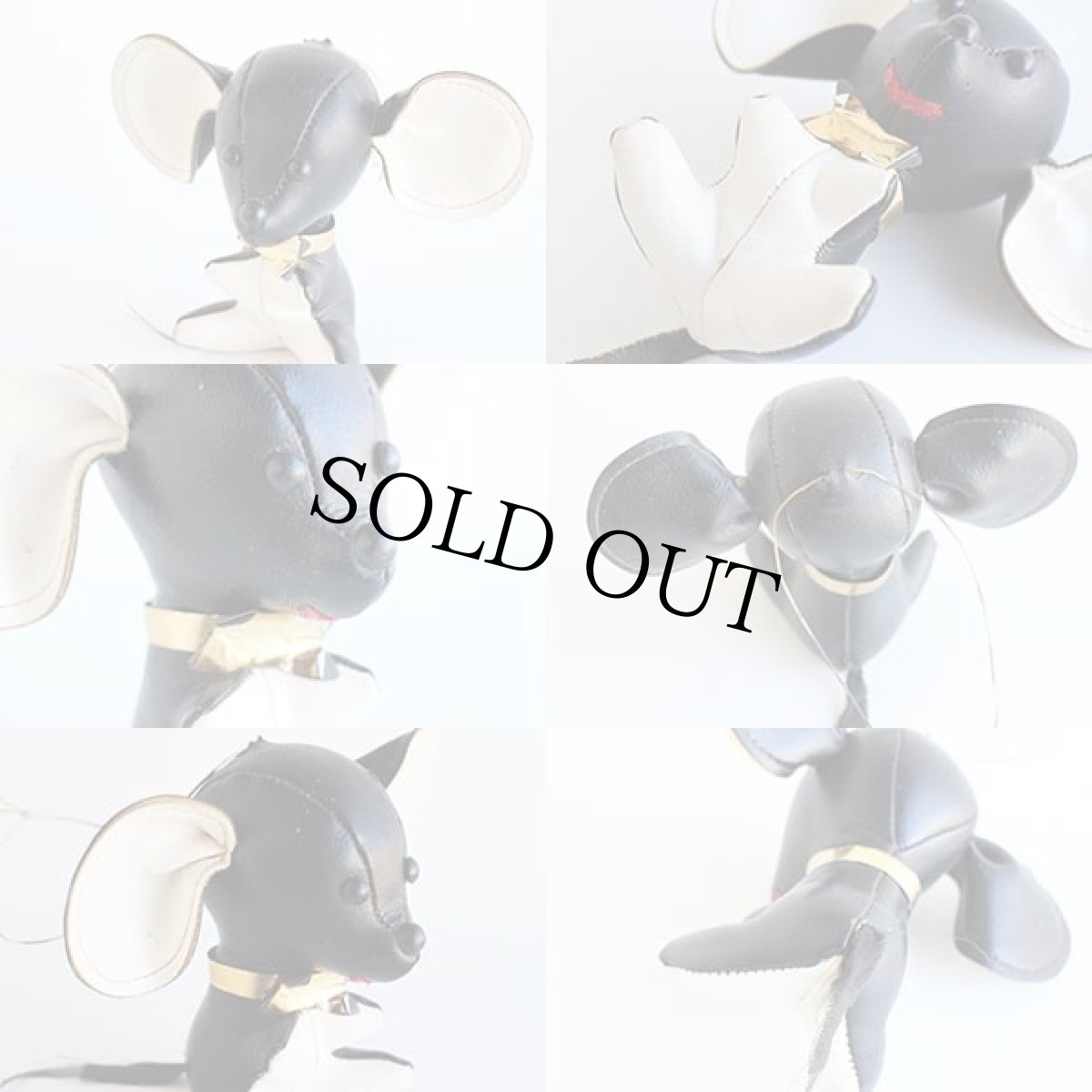 画像4: 60s ネズミ ビニールレザー ドール★ぬいぐるみ (4)