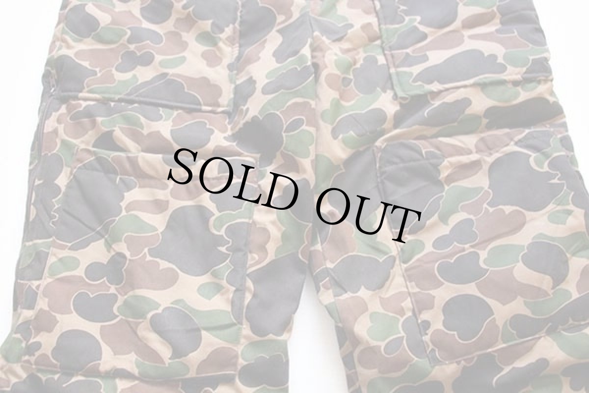 画像4: 80s TROPHY CLUB ダックハンターカモ グースダウン入り ハンティング オーバーオール M (4)