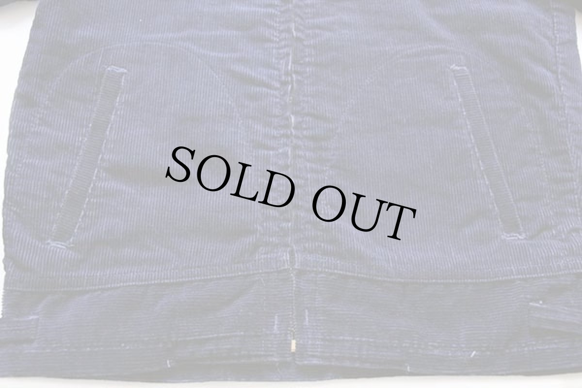 画像6: 70s FFA MINNESOTA チェーン刺繍&ピンズ&パッチ付き コーデュロイ ファーマーズジャケット 紺 36 (6)