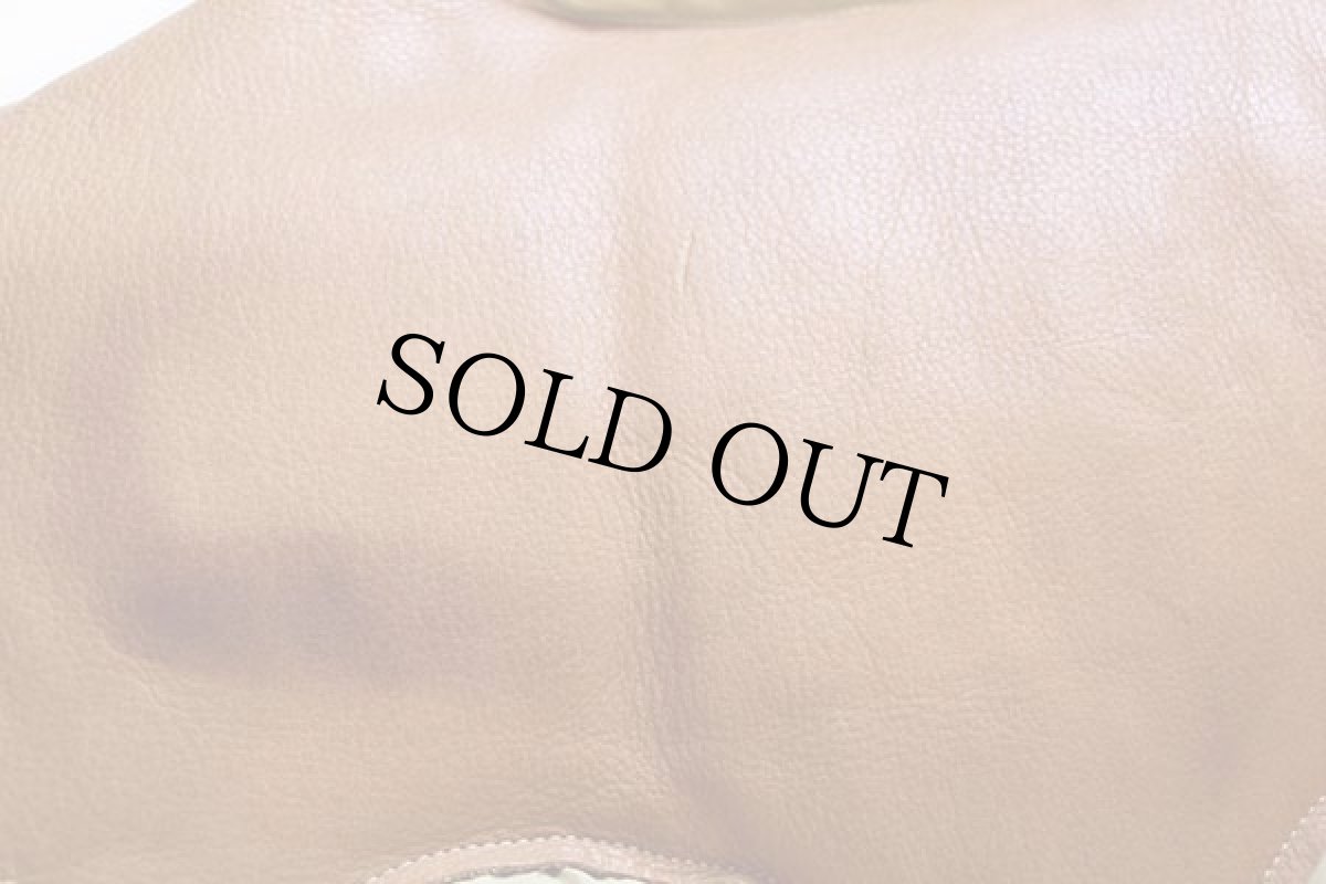 画像8: 70s Rocky Mountainロッキーマウンテン レザーヨーク切り替え ダウンベスト タン 44 (8)