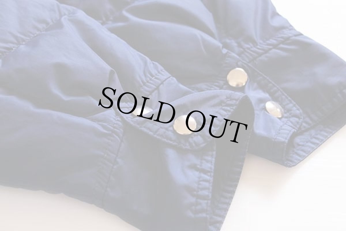 画像6: 70s L.L.Bean 筆記体タグ ナイロン ダウン シャツジャケット 紺 (6)